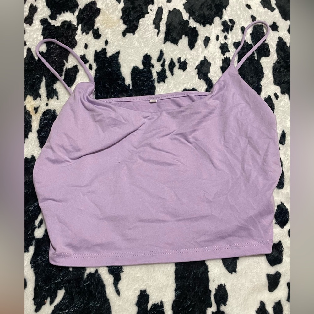 Purple Spaghetti String CropTop